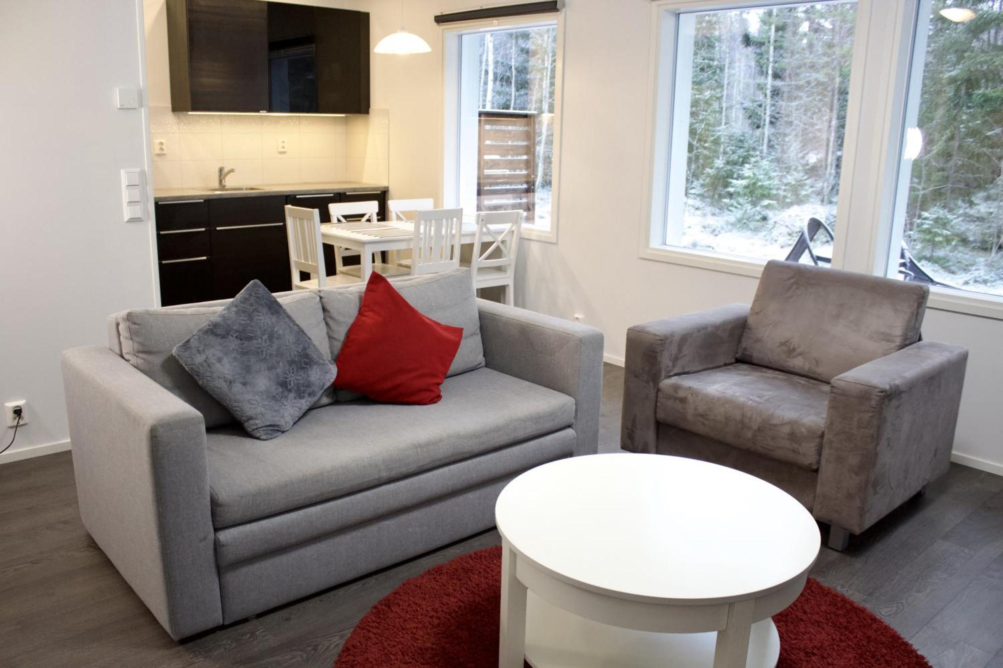Modern Slope Apartment Вуокатти Экстерьер фото
